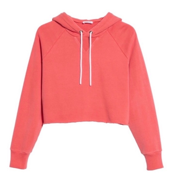 Frame Denim Cropped Track Hoodie - Picture 2 of 10